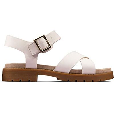 Clarks Orinoco rem rem rem tillbaka sandaler, Vitt vitt läder vitt läder 43 EU Clarks Orinoco rem rem rem tillbaka sandaler, Vitt vitt läder vitt läder 43 EU
