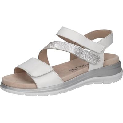 CAPRICE Damer 9-28716-44 platta sandaler, vit comb, 37 EU CAPRICE Damer 9-28716-44 platta sandaler, vit comb, 37 EU