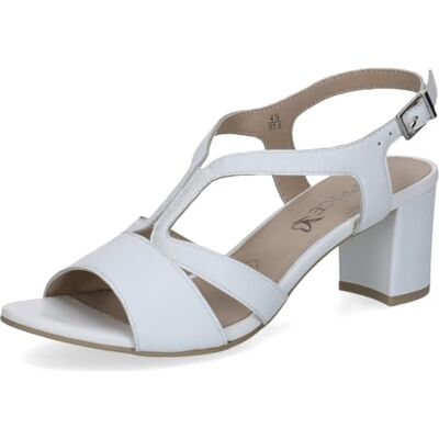 CAPRICE dam 9-28308-46 sandal med klack, vit nappa, 37,5 EU CAPRICE dam 9-28308-46 sandal med klack, vit nappa, 37,5 EU