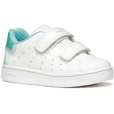 Geox B Eclyper Girl A, Babyskor Flickor, Vit aqua, 21 EU Geox B Eclyper Girl A, Babyskor Flickor, Vit aqua, 21 EU