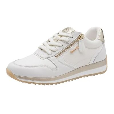 Tamaris Comfort dam Low 8-83734-46 sneakers, vit/guld, 39 EU Tamaris Comfort dam Low 8-83734-46 sneakers, vit/guld, 39 EU