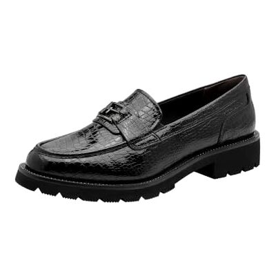 Tamaris dam loafer platt, svart (Black Croco), 39 Tamaris dam loafer platt, svart (Black Croco), 39