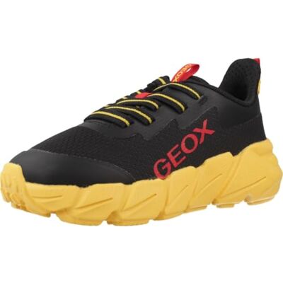Geox J FLEXYPER Fast Boy sneakers, Svart/Gul, 28 EU, Svart gul, 28 EU Geox J FLEXYPER Fast Boy sneakers, Svart/Gul, 28 EU, Svart gul, 28 EU