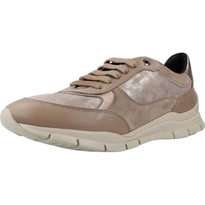Geox Dam D Sukie A sneakers, dk taupe, 38 EU Geox Dam D Sukie A sneakers, dk taupe, 38 EU