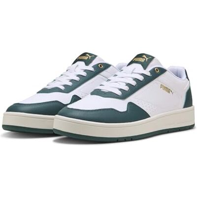PUMA Court Classic Sneakers - Låg, Vit, Syntet PUMA Court Classic Sneakers - Låg, Vit, Syntet