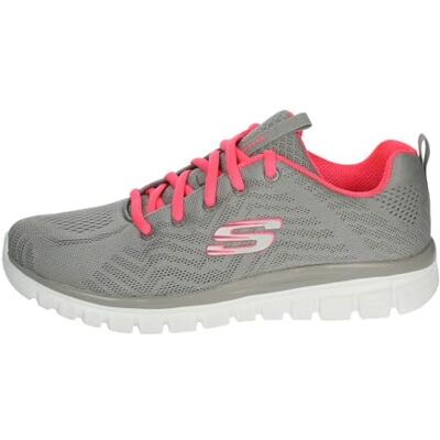 Skechers Graceful Get Connected - Grå mesh sneakers Skechers Graceful Get Connected - Grå mesh sneakers