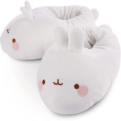 NICI Molang Figurerade Tofflor Halkfria Storlek 34-37 M I Plysch Tofflor för Pojkar, Flickor & Vuxna I Varma och Gosiga Tofflor – 47754 NICI Molang Figurerade Tofflor Halkfria Storlek 34-37 M I Plysch Tofflor för Pojkar, Flickor & Vuxna I Varma och Gosiga Tofflor – 47754