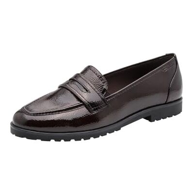 Tamaris dam loafer platt, brun (mocca patent), 37 Tamaris dam loafer platt, brun (mocca patent), 37