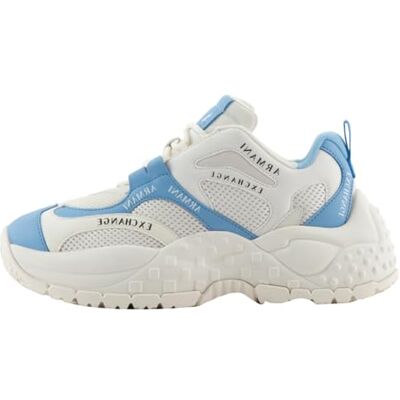 Giorgio Armani Vedder, Microsuede clean Essential Look sneakers, off white blå, 35 EU, Off White Blue, 35 EU Giorgio Armani Vedder, Microsuede clean Essential Look sneakers, off white blå, 35 EU, Off White Blue, 35 EU