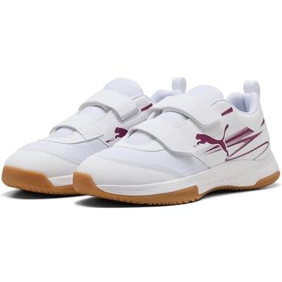 PUMA Unisex barn Varion Ii V Jr inomhus domstol sko, White Berry, 34 EU PUMA Unisex barn Varion Ii V Jr inomhus domstol sko, White Berry, 34 EU
