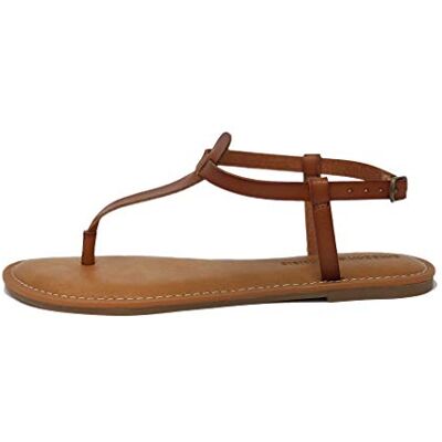 Amazon Essentials sandal för kvinnor med en string och en fotled, brun (brun), 37 EU Amazon Essentials sandal för kvinnor med en string och en fotled, brun (brun), 37 EU