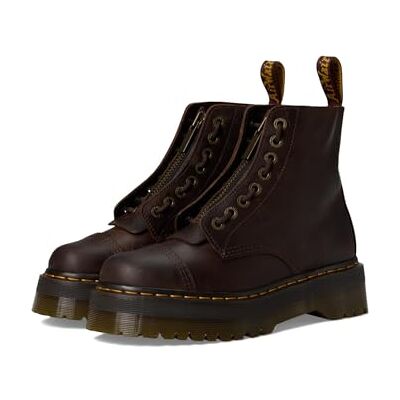 Dr. Martens , kvinnors lönn dragkedja stål tå ljus industristövlar, Mörkbrun galen häst, 9 Women/8 Men Dr. Martens , kvinnors lönn dragkedja stål tå ljus industristövlar, Mörkbrun galen häst, 9 Women/8 Men