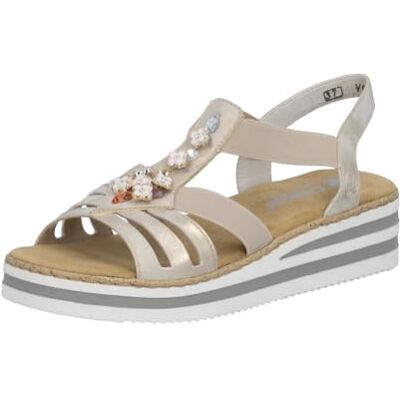 Rieker Damer V0245 sandal, Beige, 42 EU Rieker Damer V0245 sandal, Beige, 42 EU