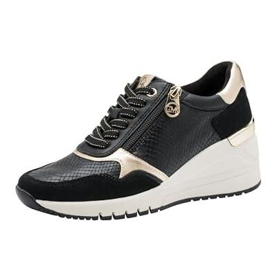 MARCO TOZZI Dam av Guido Maria Kretschmer 2-83703-45 sneakers, svart/guld, 38 EU, Svart guld, 38 EU MARCO TOZZI Dam av Guido Maria Kretschmer 2-83703-45 sneakers, svart/guld, 38 EU, Svart guld, 38 EU