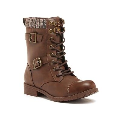 Rocket Dog Billie Combat Boots för kvinnor, Brun, 40 EU Rocket Dog Billie Combat Boots för kvinnor, Brun, 40 EU