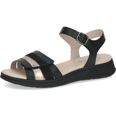 CAPRICE Damen 9-28704-46, platta sandaler dam, kam svart, 40 EU CAPRICE Damen 9-28704-46, platta sandaler dam, kam svart, 40 EU