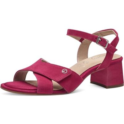 Tamaris Dam 8-88316-42 häl sandal, Fuchsia mocka, 37 EU Bred Tamaris Dam 8-88316-42 häl sandal, Fuchsia mocka, 37 EU Bred