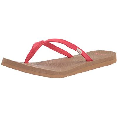 Sanuk Dam Yoga Spree 4 Flip-Flop, Bittersweet Red, 8 UK Sanuk Dam Yoga Spree 4 Flip-Flop, Bittersweet Red, 8 UK