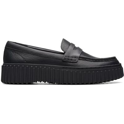 Clarks Torhill Penny läderskor i svart, Svart läder, 39 EU Clarks Torhill Penny läderskor i svart, Svart läder, 39 EU