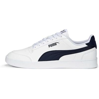 PUMA Herr Shuffle Sneaker, Vit Navy, 44 EU PUMA Herr Shuffle Sneaker, Vit Navy, 44 EU