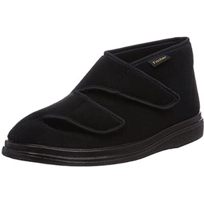 Fischer Markenschuh Fischer unisex orto höga tofflor, Svart svart 222-39 EU X-Weit Fischer Markenschuh Fischer unisex orto höga tofflor, Svart svart 222-39 EU X-Weit