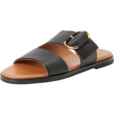 Geox Dam D NAILEEN A platt sandal, svart, 39 EU, svart, 39 EU Geox Dam D NAILEEN A platt sandal, svart, 39 EU, svart, 39 EU
