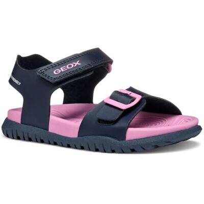 Geox Sandal Fusbetto Gi flicka, Navy Fuchsia, 24 EU Geox Sandal Fusbetto Gi flicka, Navy Fuchsia, 24 EU