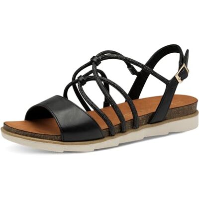MARCO TOZZI Damer 2–28427-44 sandal, svart, 41 EU MARCO TOZZI Damer 2–28427-44 sandal, svart, 41 EU