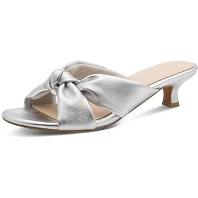 MARCO TOZZI Pantolette 2-27202-46, damtofflor, silver, 39 EU MARCO TOZZI Pantolette 2-27202-46, damtofflor, silver, 39 EU