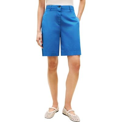 Tommy Hilfiger dam Co GMD Blend Chino kort WW0WW49648, blå, 36 Tommy Hilfiger dam Co GMD Blend Chino kort WW0WW49648, blå, 36