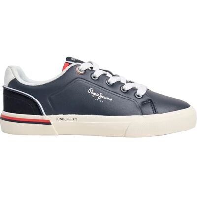 Pepe Jeans Kenton Campus B sneak, blå (marinblå), 2,5 UK Pepe Jeans Kenton Campus B sneak, blå (marinblå), 2,5 UK
