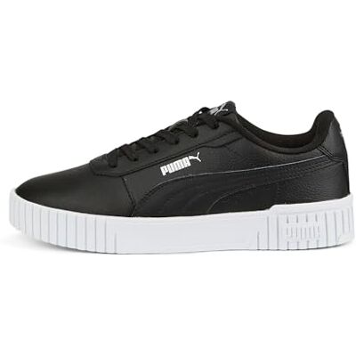 PUMA Carina 2.0 Sneaker dam, vit svart silver, 40.5 EU PUMA Carina 2.0 Sneaker dam, vit svart silver, 40.5 EU