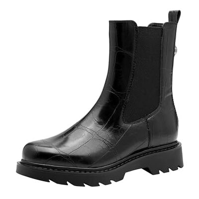 Tamaris dam 1–25411–45 Chelsea stövlar, svart Croco, 37 EU, Svart kroko, 37 EU Tamaris dam 1–25411–45 Chelsea stövlar, svart Croco, 37 EU, Svart kroko, 37 EU
