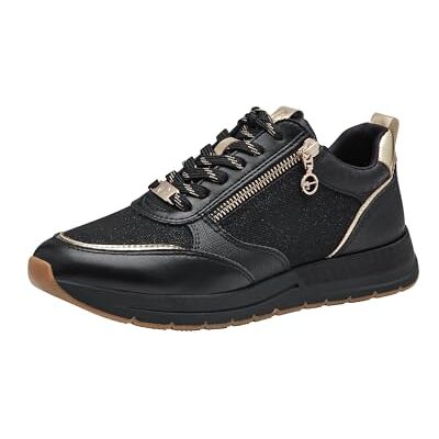 Tamaris dam 1-23732-41 sneakers, Svart kam, 39 EU Tamaris dam 1-23732-41 sneakers, Svart kam, 39 EU
