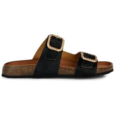 Geox Damer D New BRIONIA B C platt sandal, svart, 39 EU, svart, 39 EU Geox Damer D New BRIONIA B C platt sandal, svart, 39 EU, svart, 39 EU