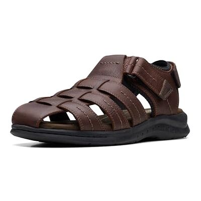 Clarks Walkford Fish Mens Brown Tumb, 7 Clarks Walkford Fish Mens Brown Tumb, 7
