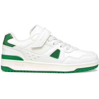 Geox J WASHIBA Boy A sneakers, vit/grön, 32 EU Geox J WASHIBA Boy A sneakers, vit/grön, 32 EU