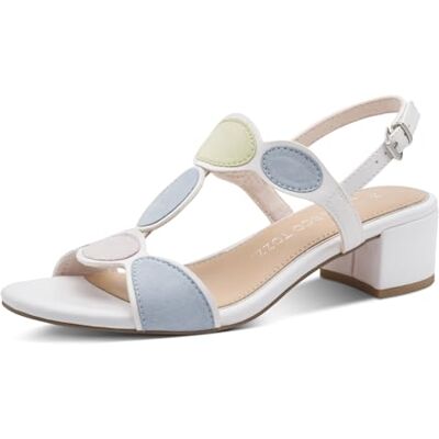 MARCO TOZZI dam 2–28231-44 sandaler, vit multi, 37 EU MARCO TOZZI dam 2–28231-44 sandaler, vit multi, 37 EU
