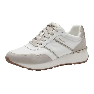 Tamaris dam Low Top sneakers 1–23740-43 142 damskor M2373241 vit/elfenben, Vit elfenben, 37 EU Tamaris dam Low Top sneakers 1–23740-43 142 damskor M2373241 vit/elfenben, Vit elfenben, 37 EU
