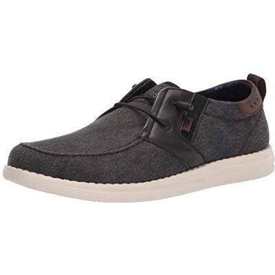 Nunn Bush Men's Brewski Moc Toe Slip-on Canvas Knit Loafer with Elastic Bungee, Black, 9 Wide Nunn Bush Men's Brewski Moc Toe Slip-on Canvas Knit Loafer with Elastic Bungee, Black, 9 Wide