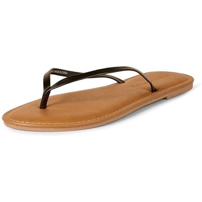 Amazon Essentials stringsandal för kvinnor, Svart, 38.5 EU Amazon Essentials stringsandal för kvinnor, Svart, 38.5 EU