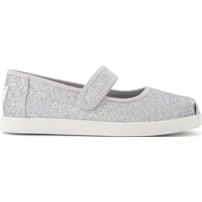 TOMS Ungdomsflickor Nora Mary Jane klänning avslappnad, silver iriserande glimmer, 1 UK, Silver skimrande skimmer, 34 EU TOMS Ungdomsflickor Nora Mary Jane klänning avslappnad, silver iriserande glimmer, 1 UK, Silver skimrande skimmer, 34 EU