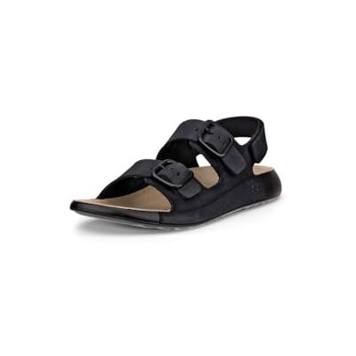 ECCO Cozmo tre band spänne sandaler för kvinnor, Svart Nubuck, 7-7.5 ECCO Cozmo tre band spänne sandaler för kvinnor, Svart Nubuck, 7-7.5
