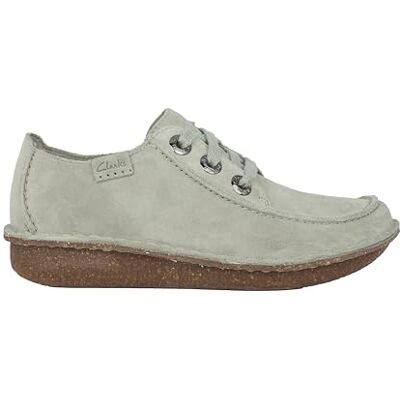 Clarks Funny Dream Womens Light Green Sde, 3.5 Clarks Funny Dream Womens Light Green Sde, 3.5