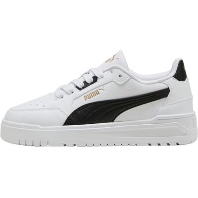 PUMA Shuffle Downtown LO JR sneakers, Vitt svart guld, 4.5 UK, vit svart guld, 4.5 UK PUMA Shuffle Downtown LO JR sneakers, Vitt svart guld, 4.5 UK, vit svart guld, 4.5 UK