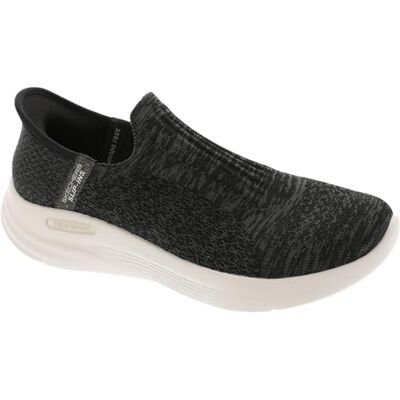 Skechers dam avslappnad passform sport sneaker, Svart, 36 EU Skechers dam avslappnad passform sport sneaker, Svart, 36 EU