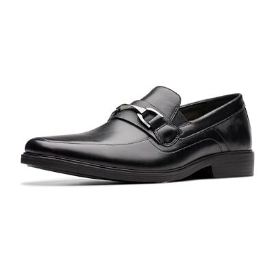 Clarks herr Lite bit tofflor, svart läder, 44,5 EU, Svart läder, 44.5 EU Clarks herr Lite bit tofflor, svart läder, 44,5 EU, Svart läder, 44.5 EU