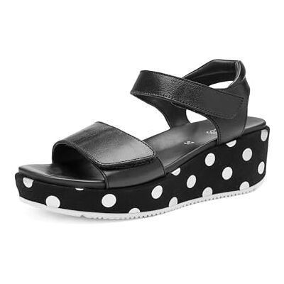 ARA damer Rimini sandaler, svart/krämfärgad, 41 EU ARA damer Rimini sandaler, svart/krämfärgad, 41 EU