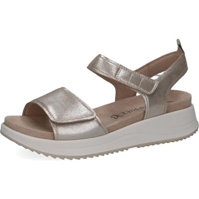 CAPRICE dam 9-28702-42 platta sandaler, taupe METALLIC, 37 EU CAPRICE dam 9-28702-42 platta sandaler, taupe METALLIC, 37 EU