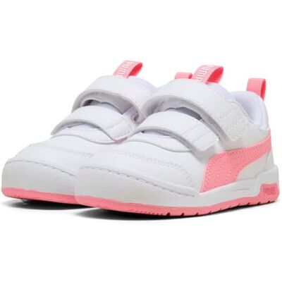 PUMA Unisex Baby Multiflex 2 Sl V Inf Sneaker, vit Pinkscape, 24 EU PUMA Unisex Baby Multiflex 2 Sl V Inf Sneaker, vit Pinkscape, 24 EU